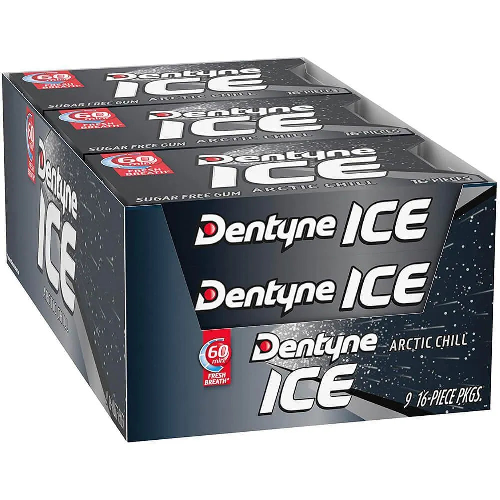 Dentyne Ice Sugar Free Gum Packets - Arctic Chill: 9-Piece Box