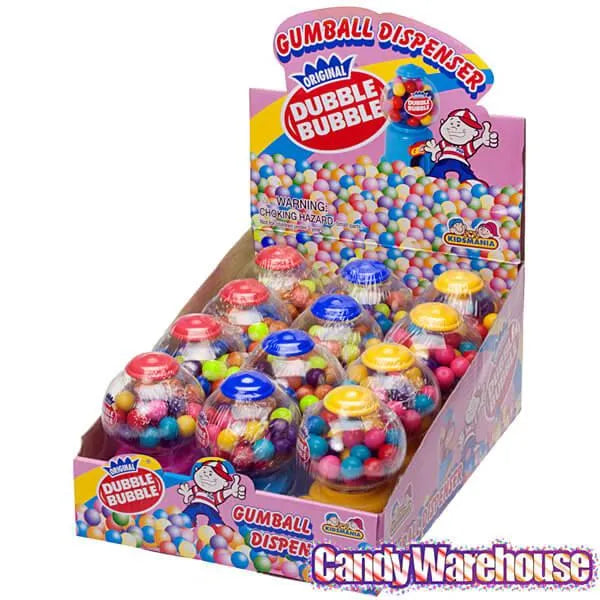 Dubble Bubble Gumball Machine Dispensers: 12-Piece Box