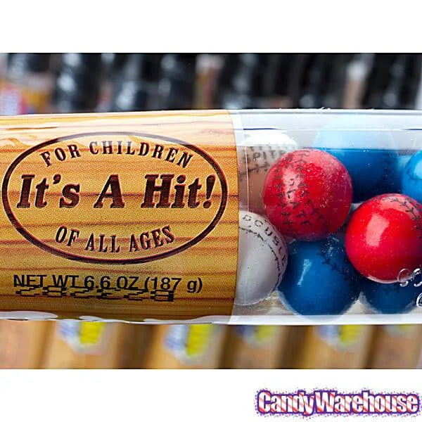 Dubble Bubble Gumballs Filled Baseball Bat: 12-Piece Case
