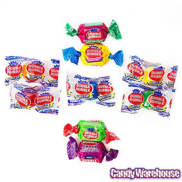 Dubble Bubble Mixed Assortment of Bubblegum: 185-Piece Bag