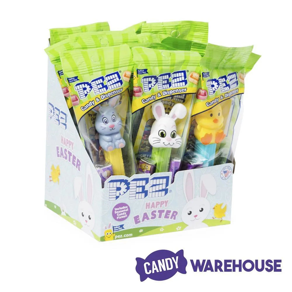 Easter PEZ Candy Packs: 12-Piece Display