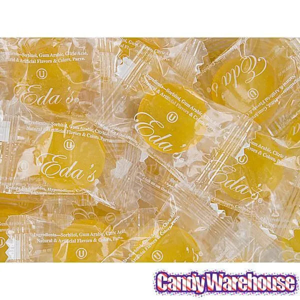 Eda's Sugar Free Hard Candy Drops - Lemon Peg Bags: 12-Piece Case