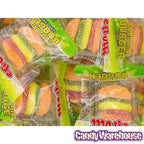 Efrutti Gummy Mini Cheese Burgers Candy - Sour: 60-Piece Box