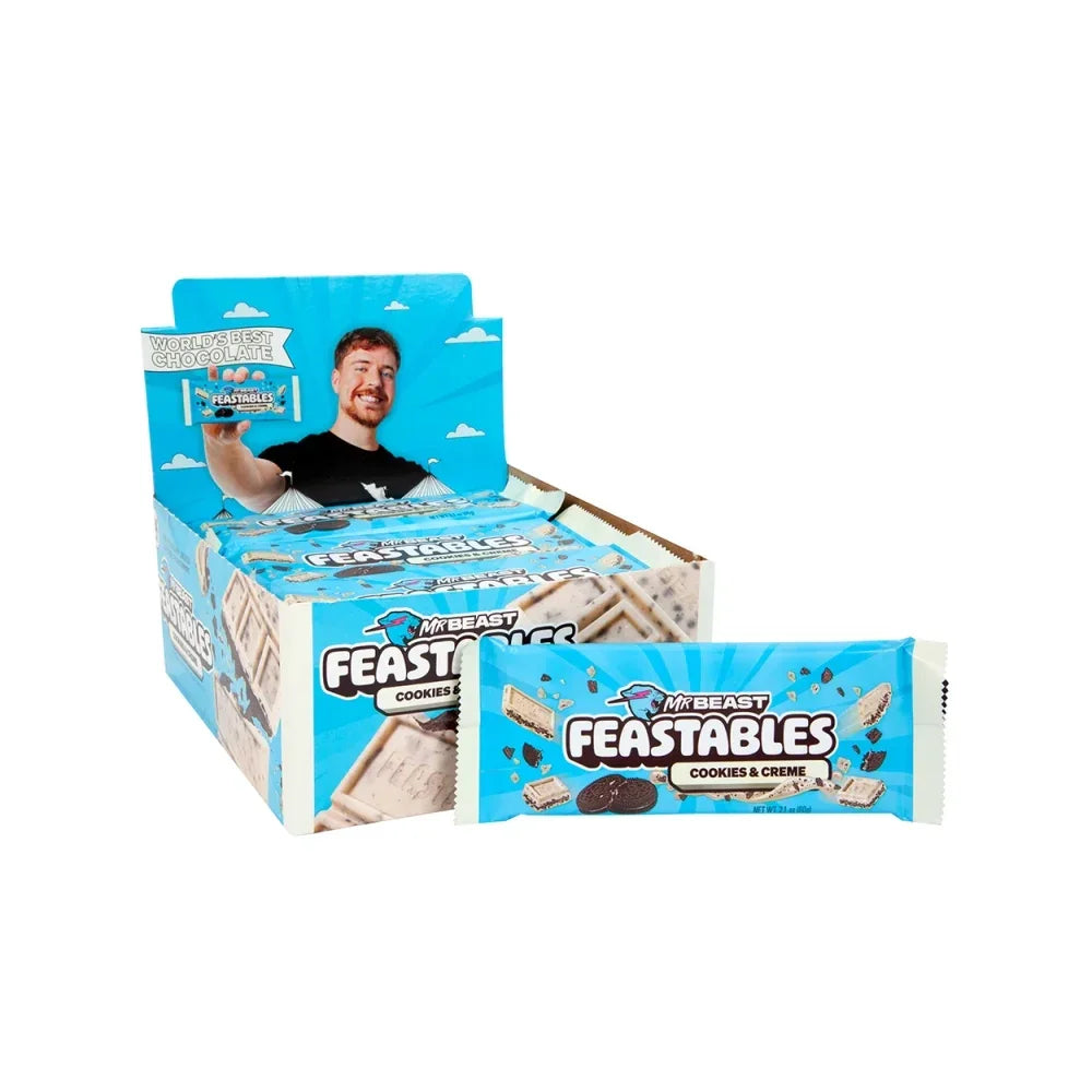 Feastables Cookies & Creme Bar: 24-Piece Box