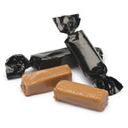 Foiled Caramel Candy - Black: 180-Piece Bag