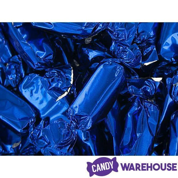 Foiled Caramel Candy - Navy Blue: 180-Piece Bag