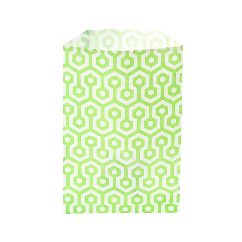 Green Honeycomb Candy Bags: 25-Piece Pack