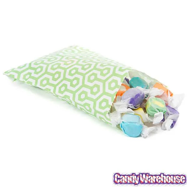 Green Honeycomb Candy Bags: 25-Piece Pack