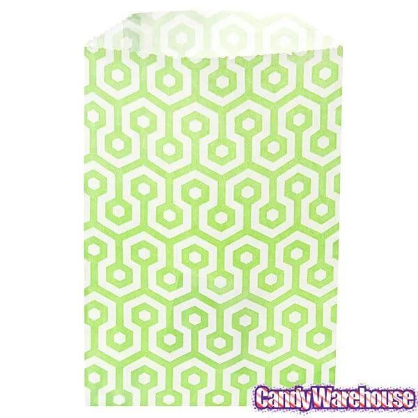 Green Honeycomb Candy Bags: 25-Piece Pack