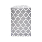 Grey Casablanca Pattern Candy Bags: 25-Piece Pack