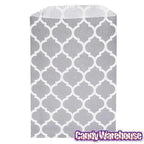 Grey Casablanca Pattern Candy Bags: 25-Piece Pack