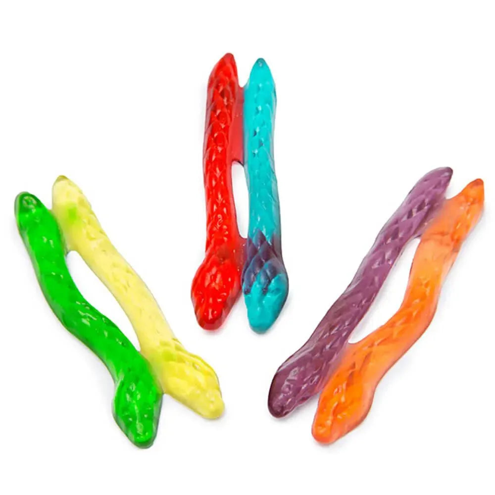 Haribo Gummy Twin Snakes Candy Peg Bags: 12-Piece Box