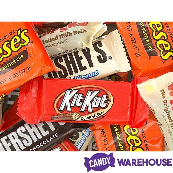 Hershey's Factory Favorites Snack Size Candy Bars: 155-Piece Bag
