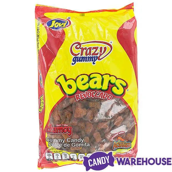 Jovy Crazy Gummy Chamoy Bears Candy: 5LB Bag
