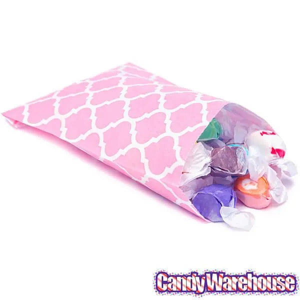 Light Pink Casablanca Pattern Candy Bags: 25-Piece Pack