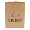 Love is Sweet Paper Candy Bags: 50-Piece Pack