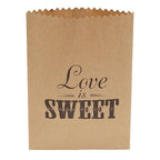 Love is Sweet Paper Candy Bags: 50-Piece Pack