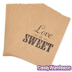 Love is Sweet Paper Candy Bags: 50-Piece Pack