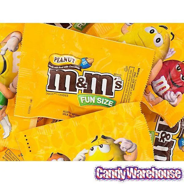 M&M's Candy Fun Size Packs - Peanut: 23LB Case