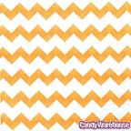 Orange Chevron Stripe Candy Bags: 25-Piece Pack