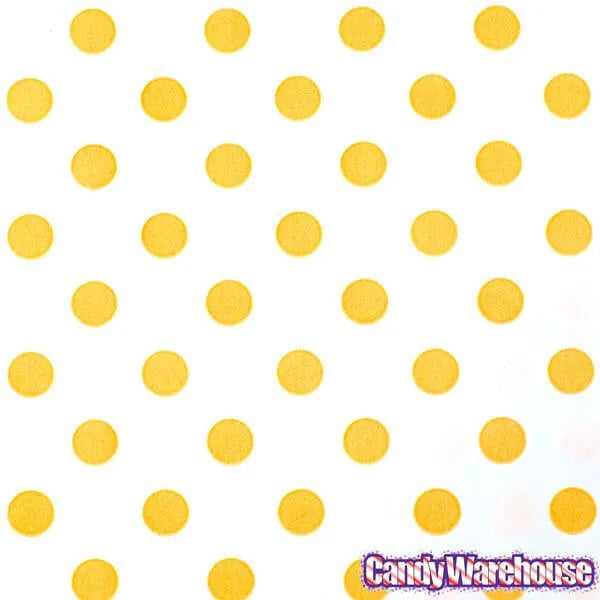 Orange Polka Dot Candy Bags: 25-Piece Pack