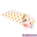 Orange Polka Dot Candy Bags: 25-Piece Pack
