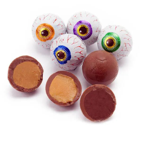 Palmer Creepy Peepers Peanut Butter Filled Chocolate Eyeballs: 12LB Bag