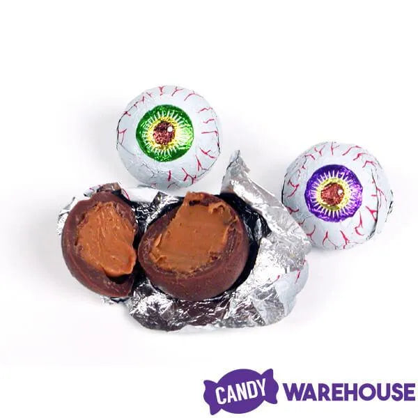 Palmer Creepy Peepers Peanut Butter Filled Chocolate Eyeballs: 12LB Bag