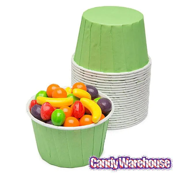Paper 4-Ounce Candy Cups - Light Green: 25-Piece Pack