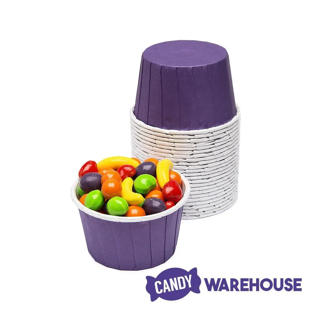 Paper 4-Ounce Candy Cups - Purple: 25-Piece Pack