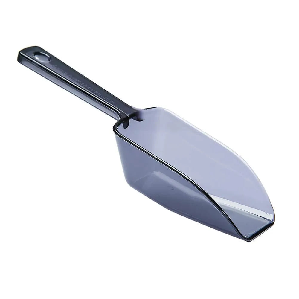 Plastic 2-Ounce Flat Bottom Candy Scoop - Black