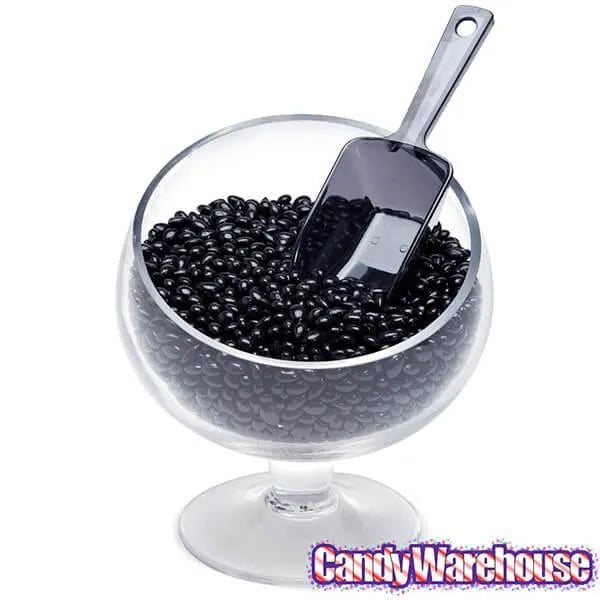 Plastic 2-Ounce Flat Bottom Candy Scoop - Black