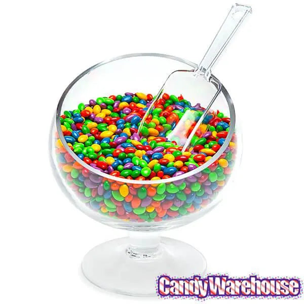 Plastic 2-Ounce Flat Bottom Candy Scoop - Clear