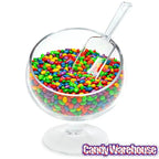 Plastic 2-Ounce Flat Bottom Candy Scoop - Clear