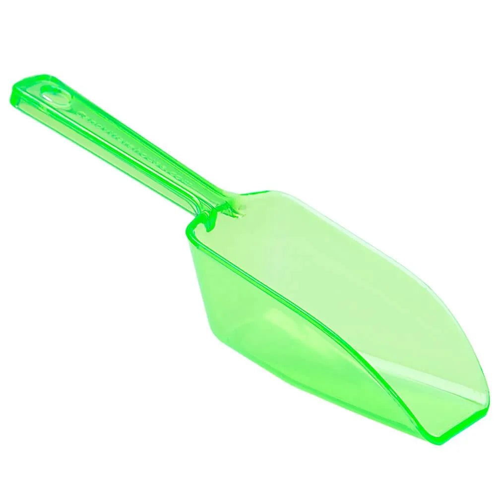Plastic 2-Ounce Flat Bottom Candy Scoop - Green