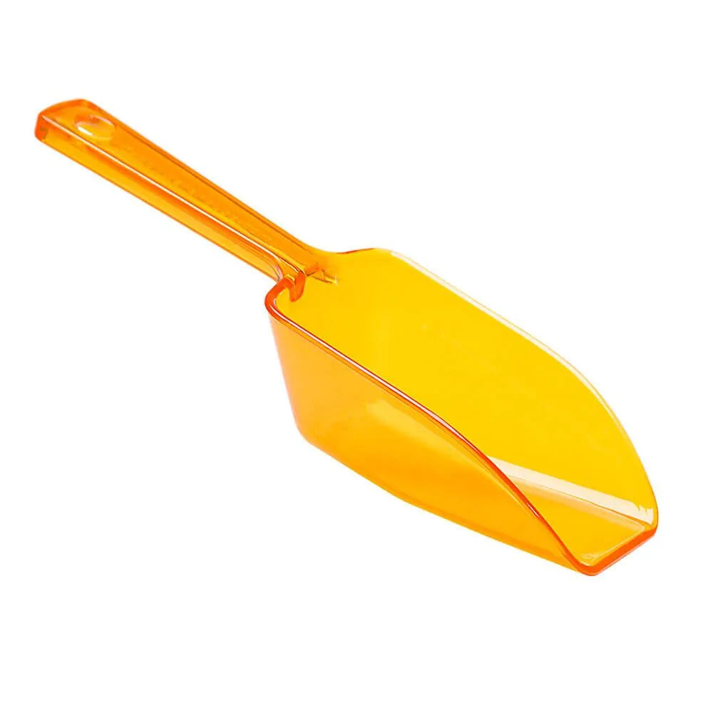 Plastic 2-Ounce Flat Bottom Candy Scoop - Orange
