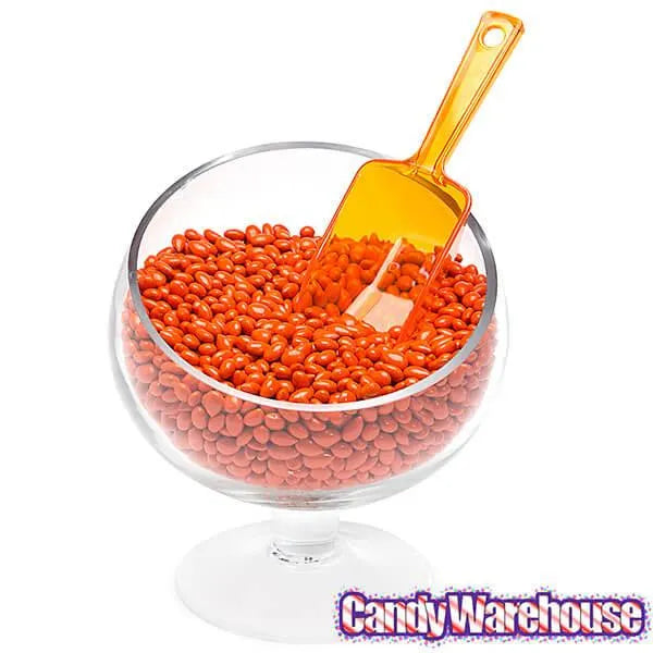 Plastic 2-Ounce Flat Bottom Candy Scoop - Orange