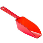 Plastic 2-Ounce Flat Bottom Candy Scoop - Red