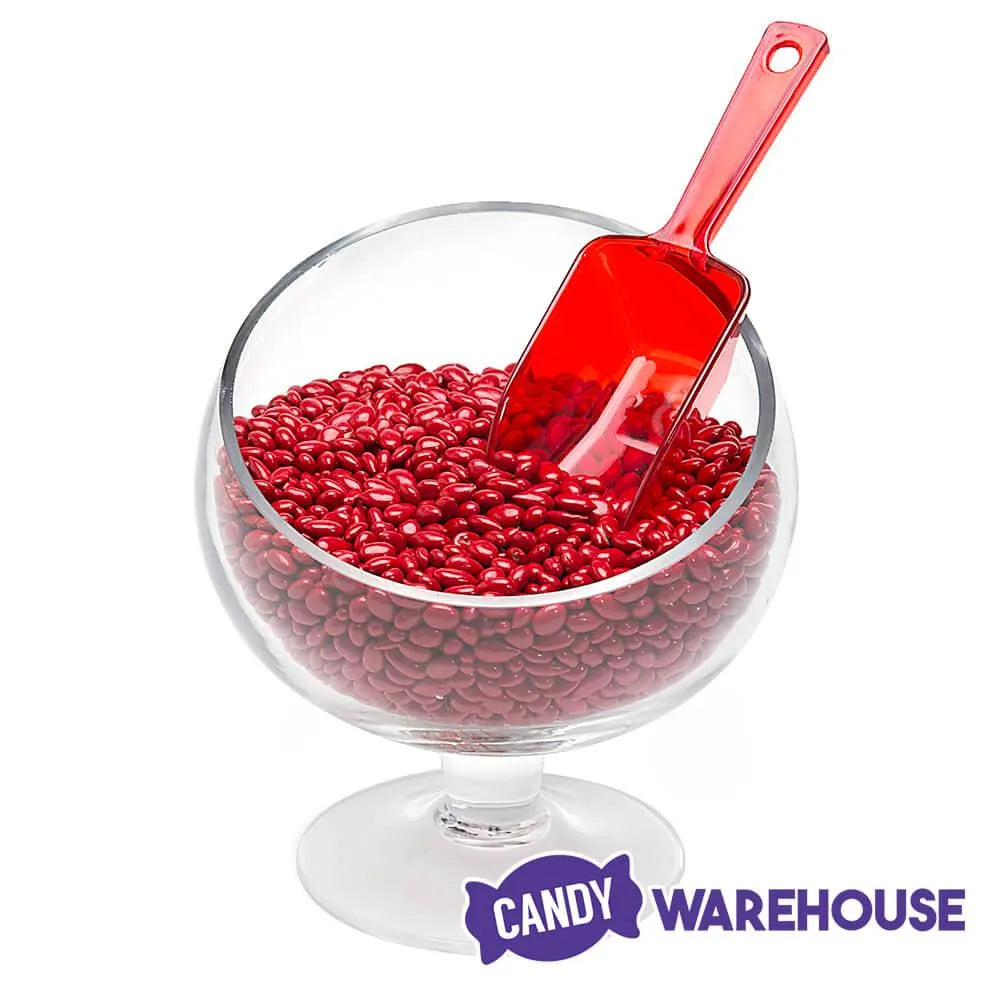 Plastic 2-Ounce Flat Bottom Candy Scoop - Red