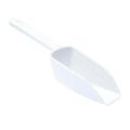 Plastic 2-Ounce Flat Bottom Candy Scoop - White