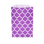 Purple Casablanca Pattern Candy Bags: 25-Piece Pack