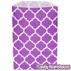 Purple Casablanca Pattern Candy Bags: 25-Piece Pack