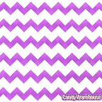 Purple Chevron Stripe Candy Bags: 25-Piece Pack