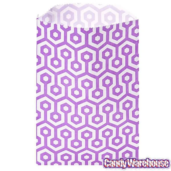 Purple Honeycomb Candy Bags: 25-Piece Pack