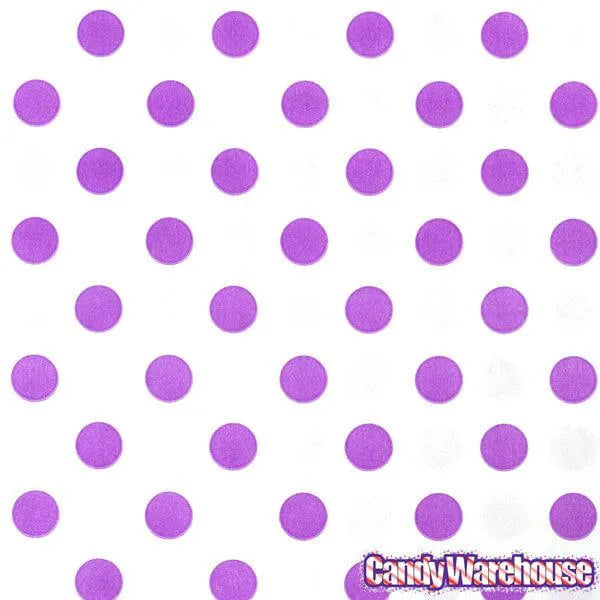 Purple Polka Dot Candy Bags: 25-Piece Pack