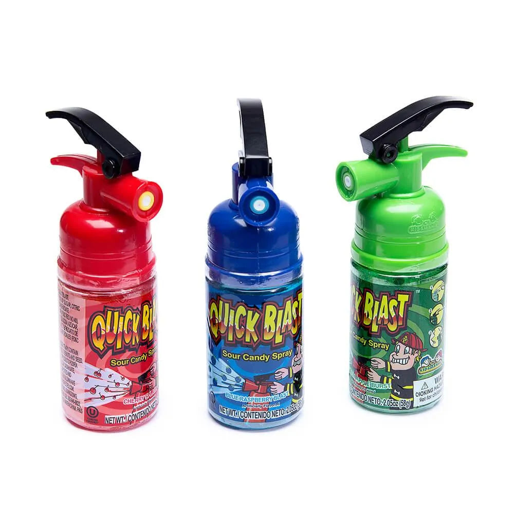 Quick Blast Fire Extinguisher Candy Spray Dispensers: 12-Piece Box