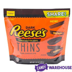 Reese's Thins Dark Chocolate Peanut Butter Cups Candy: 7.37-Ounce Bag