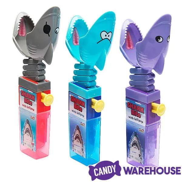 Shark Bite Lollipops: 12-Piece Display
