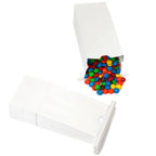 White Tin Tie Candy Bags: 100-Piece Box