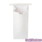White Tin Tie Candy Bags: 100-Piece Box